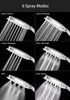 Magichome Shower Head High Pressure, Power Shower Head with 6 Modes (Without Hose), Universal Handheld Shower Head for Low Water Pressure