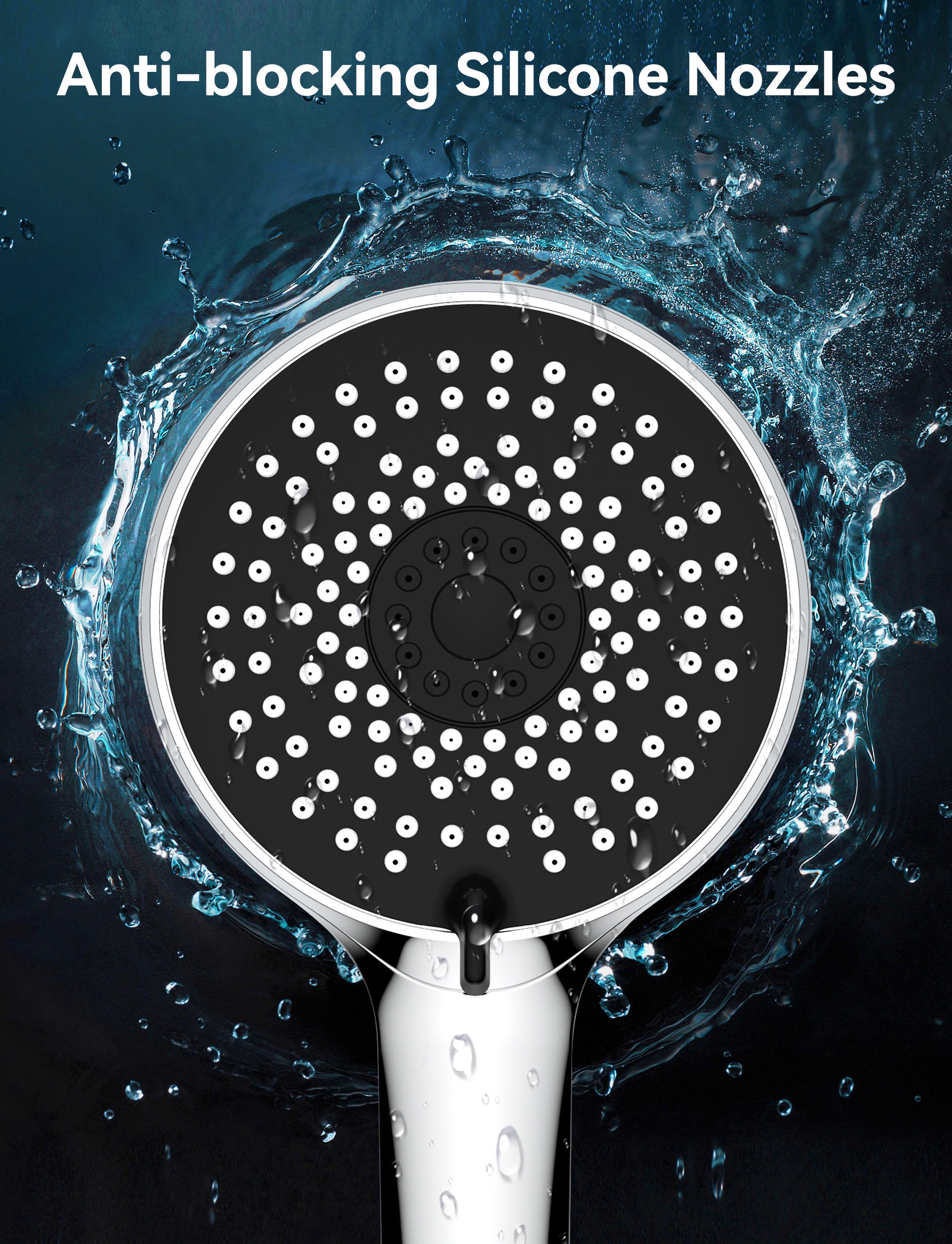 Magichome Shower Head and Hose 2M, High Pressure Shower Head with 5 Modes, Universal Handheld Shower Head for Low Water Pressure